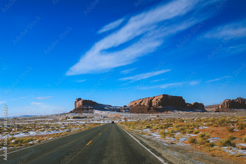 Winter in Monument Valley, Arizona, Utah
