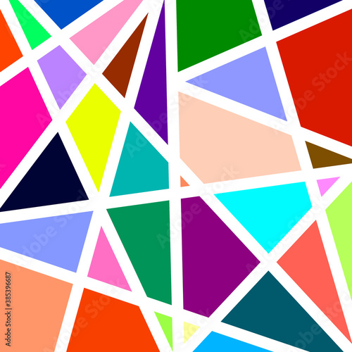 Multicolored modern background with ornaments. Can be used as texture or decor. © MisNoeli