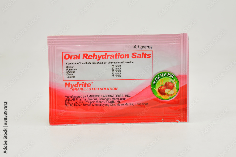 Oral rehydration salts hydrite apple flavor in Manila, Philippines