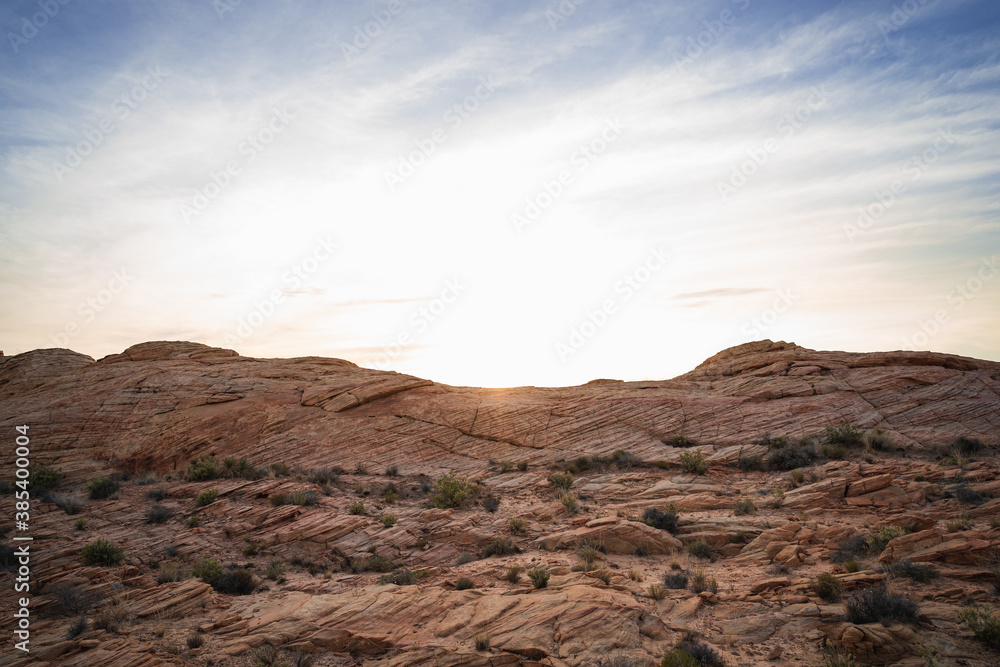 sunrise in Valley of Fire state Park Nevada