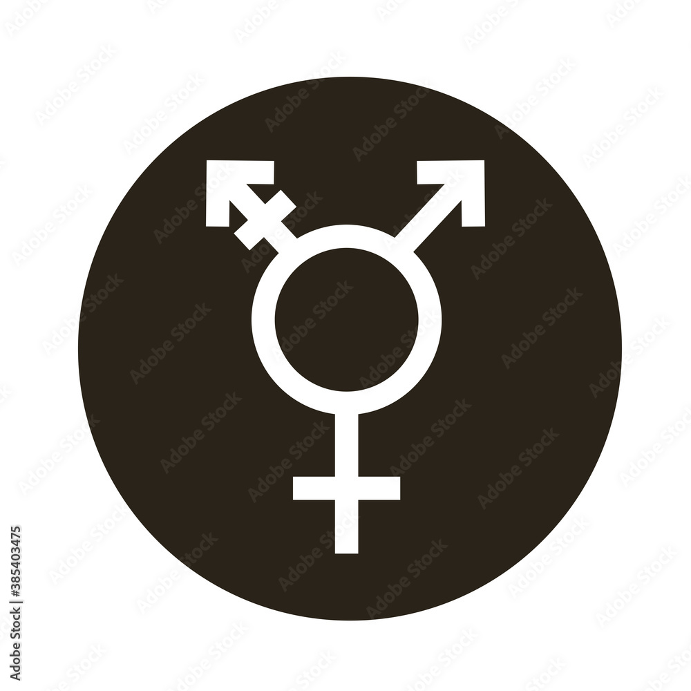 bisexual man gender symbol of sexual orientation block style icon bisexual man gender symbol of sexual orientation block style icon