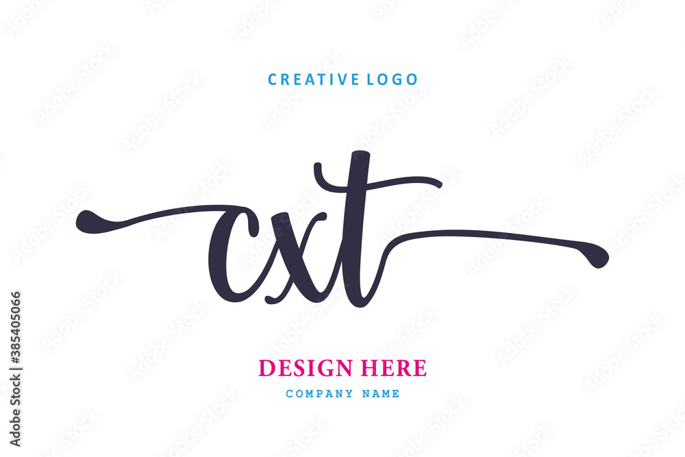simple CXT letter arrangement logo is easy to understand, simple and authoritative simple CXT letter arrangement logo is easy to understand, simple and authoritative