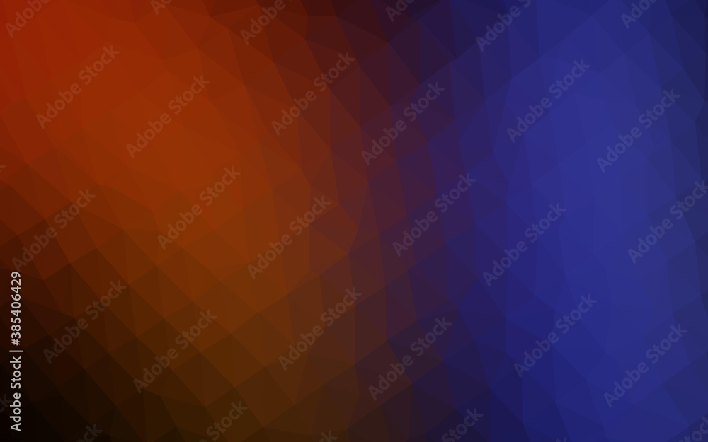 Dark Blue, Red vector blurry triangle texture.
