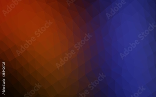 Dark Blue  Red vector blurry triangle texture.