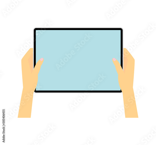 タブレットPCのベクターイラスト
