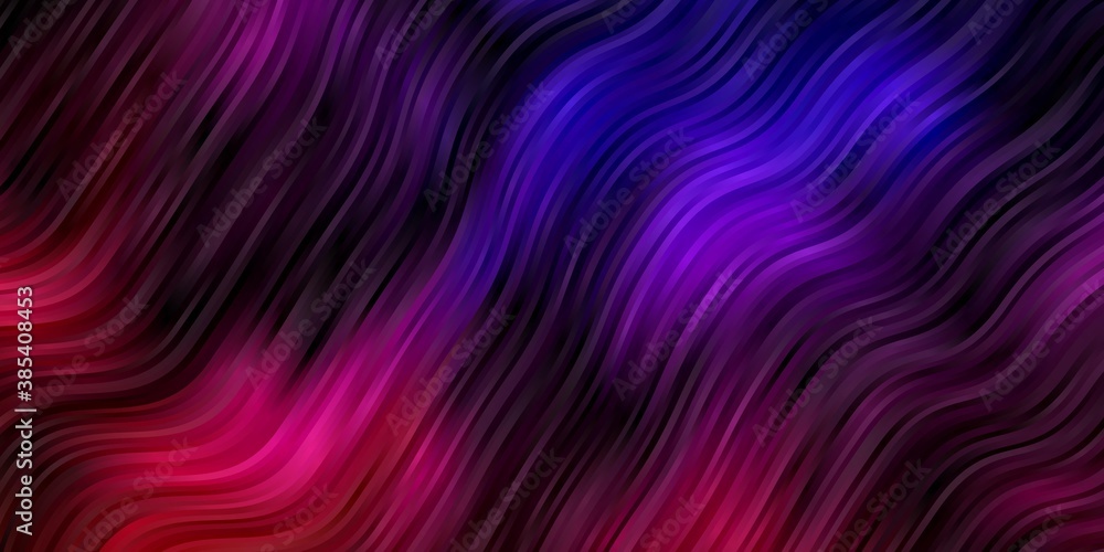 Dark Pink, Blue vector pattern with curves. Brand new colorful illustration with bent lines. Smart design for your promotions. Dark Pink, Blue vector pattern with curves. Brand new colorful illustration with bent lines. Smart design for your promotions.