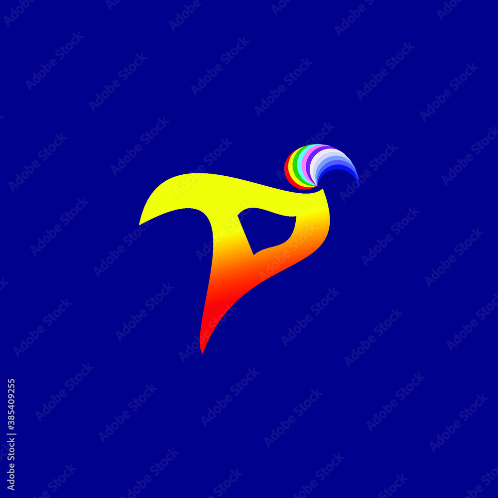 Obraz premium abstract bird with full color 