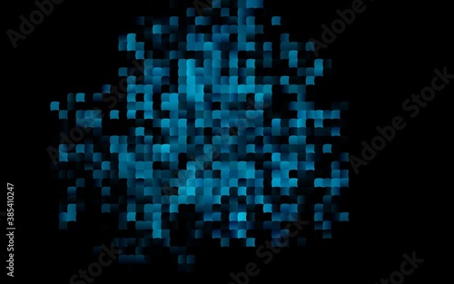 Dark BLUE vector cover in polygonal style.