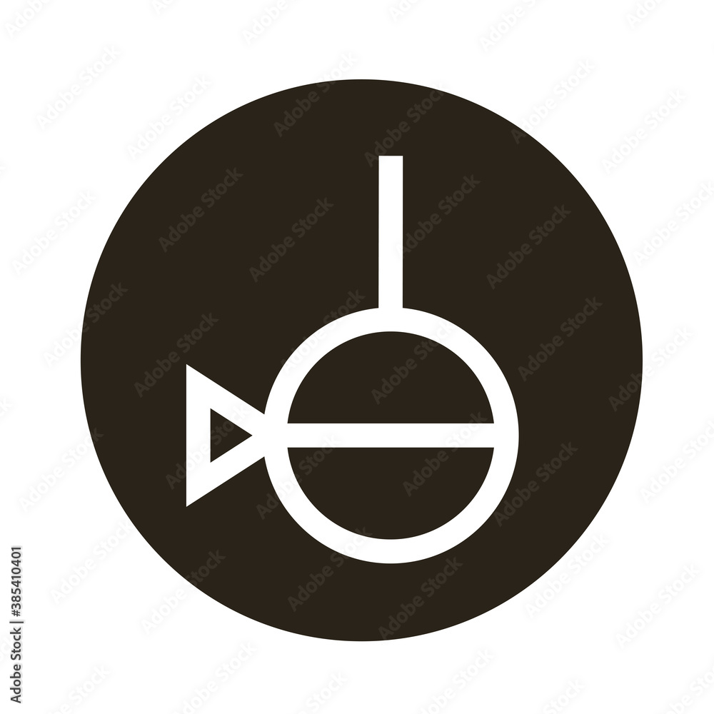 Agender Symbol Of Sexual Orientation Block Style Icon Stock Vector Adobe Stock