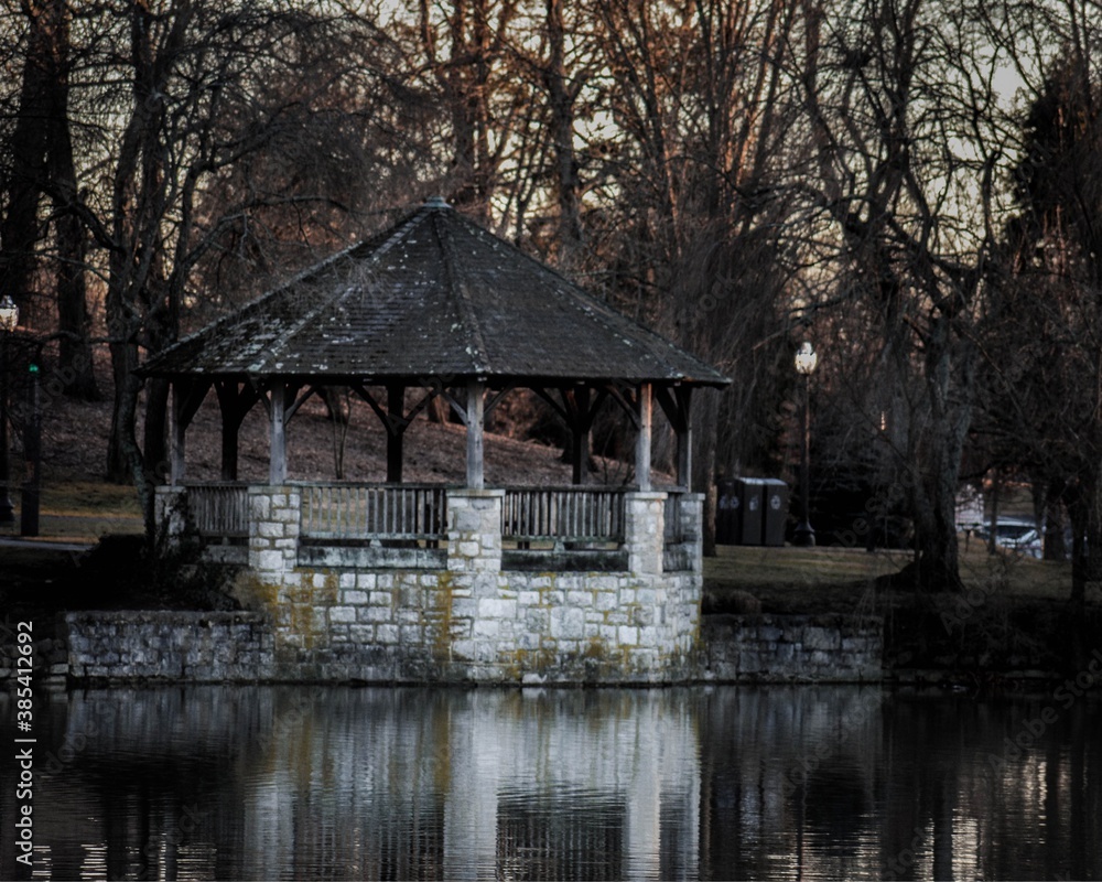 gazebo at the pond gazebo at the pond