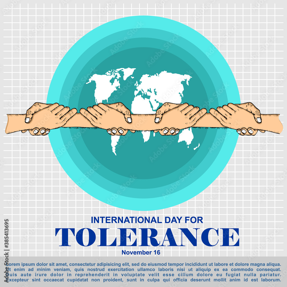 International Day For Tolerance, Poster and banner Stock Vector Adobe