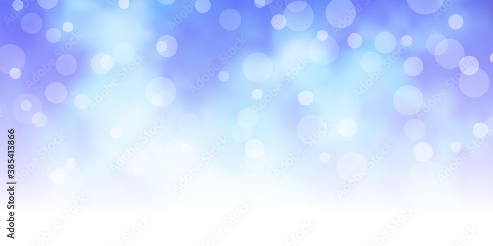 Light BLUE vector pattern with circles. Glitter abstract illustration with colorful drops. Pattern for business ads. Light BLUE vector pattern with circles. Glitter abstract illustration with colorful drops. Pattern for business ads.