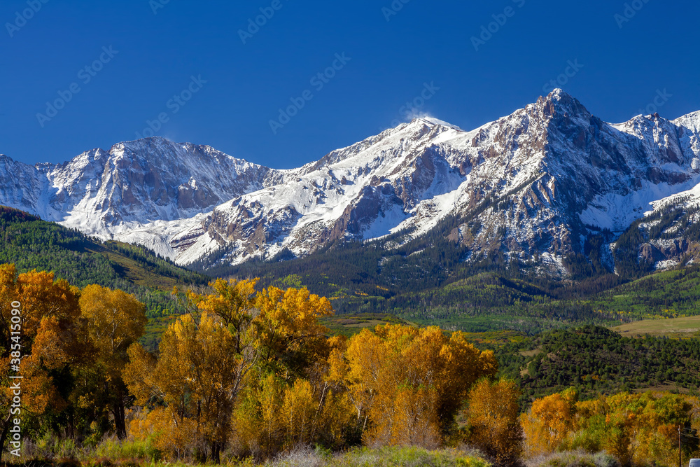 Countryside fall season in Colorado, USA