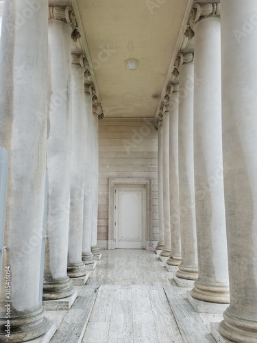 Columns in a hall