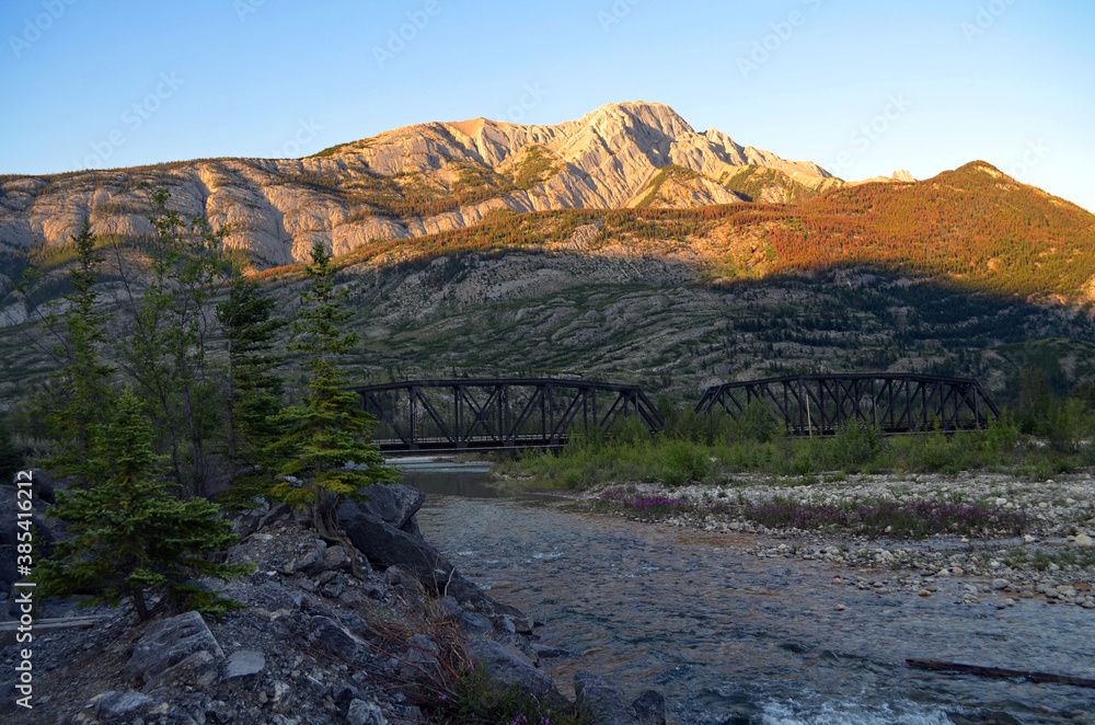 Alberta, Canada - Train Trestle by Snaring Overflow Campground