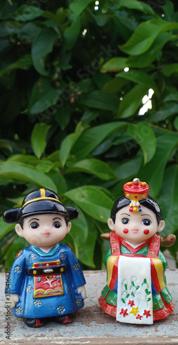 Handicraft product, Korean traditional folklore doll small. A classy traditional wedding doll.