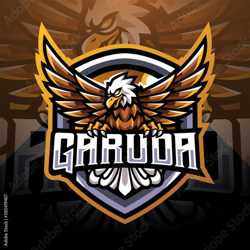 Garuda esport mascot logo design