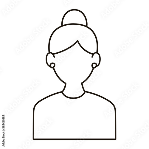 Wallpaper Mural young woman female character icon Torontodigital.ca