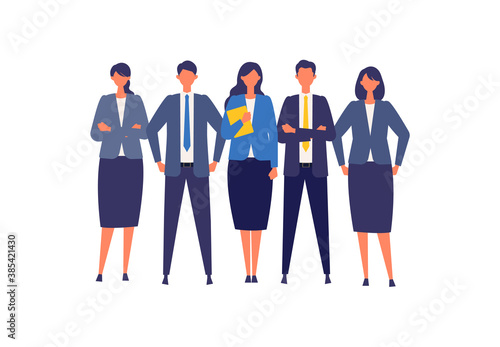 Businessman character design in different poses.