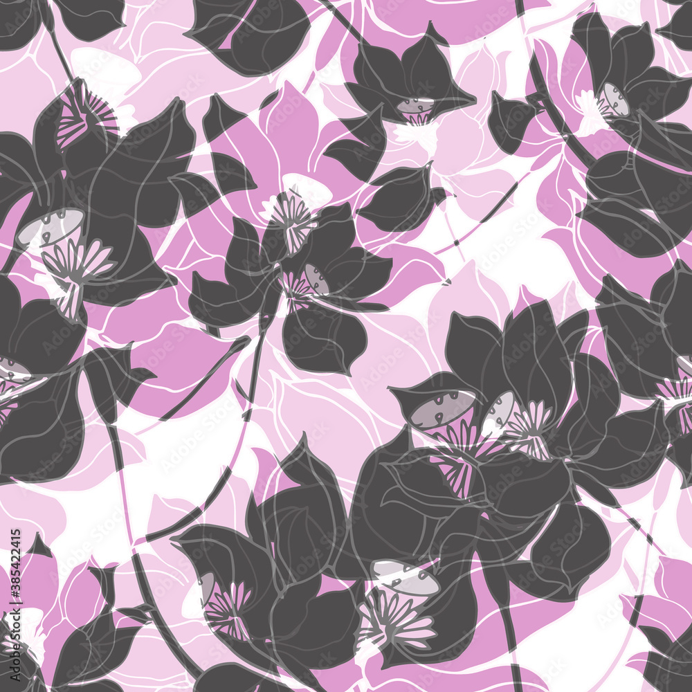 Beautiful seamless floral pattern background
Beautiful seamless floral pattern background
