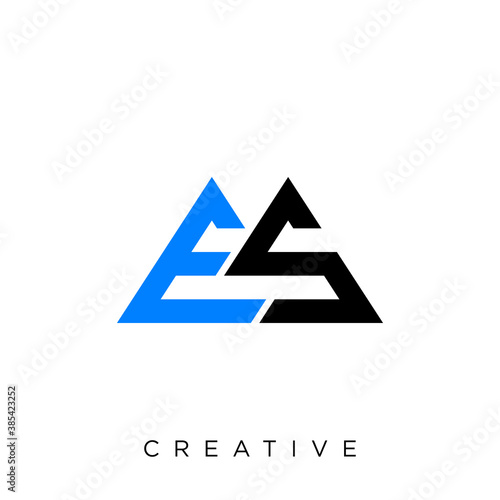 es mountain logo illustration design vector 
