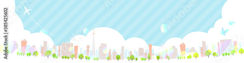 Townscape summer_en_skyline wide