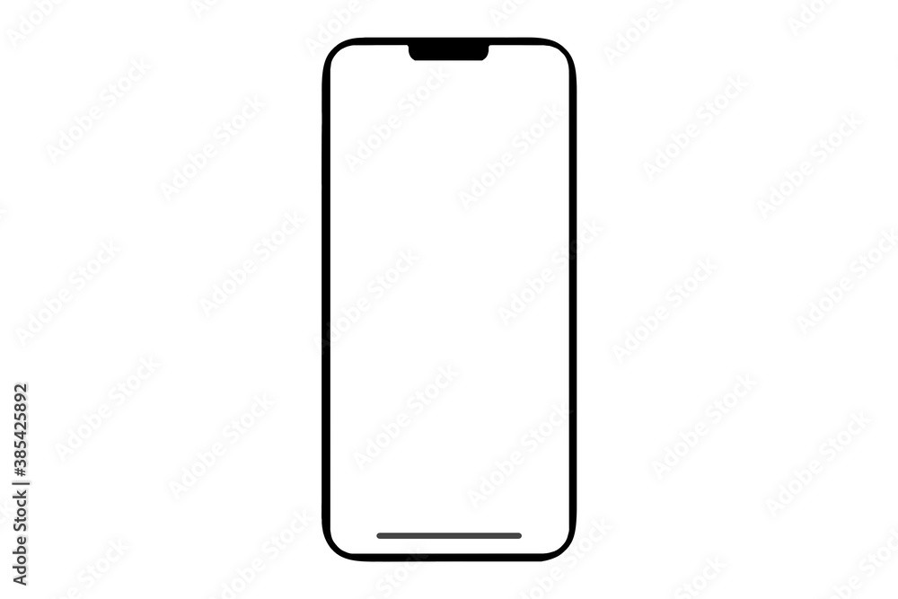 Smartphone similar to iphone pro max with blank white screen for Infographic Global Business Marketing Plan , mockup model similar to iPhone 12 isolated Background of ai digital investment economy. HD