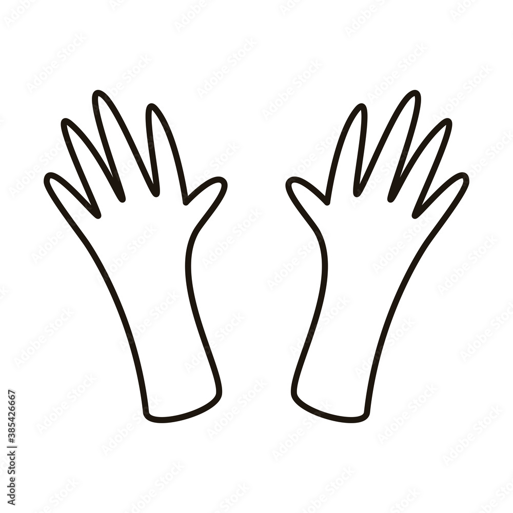 hands human isolated style icon hands human isolated style icon