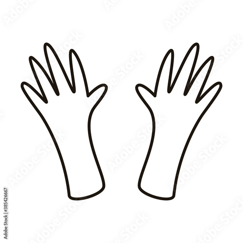 hands human isolated style icon