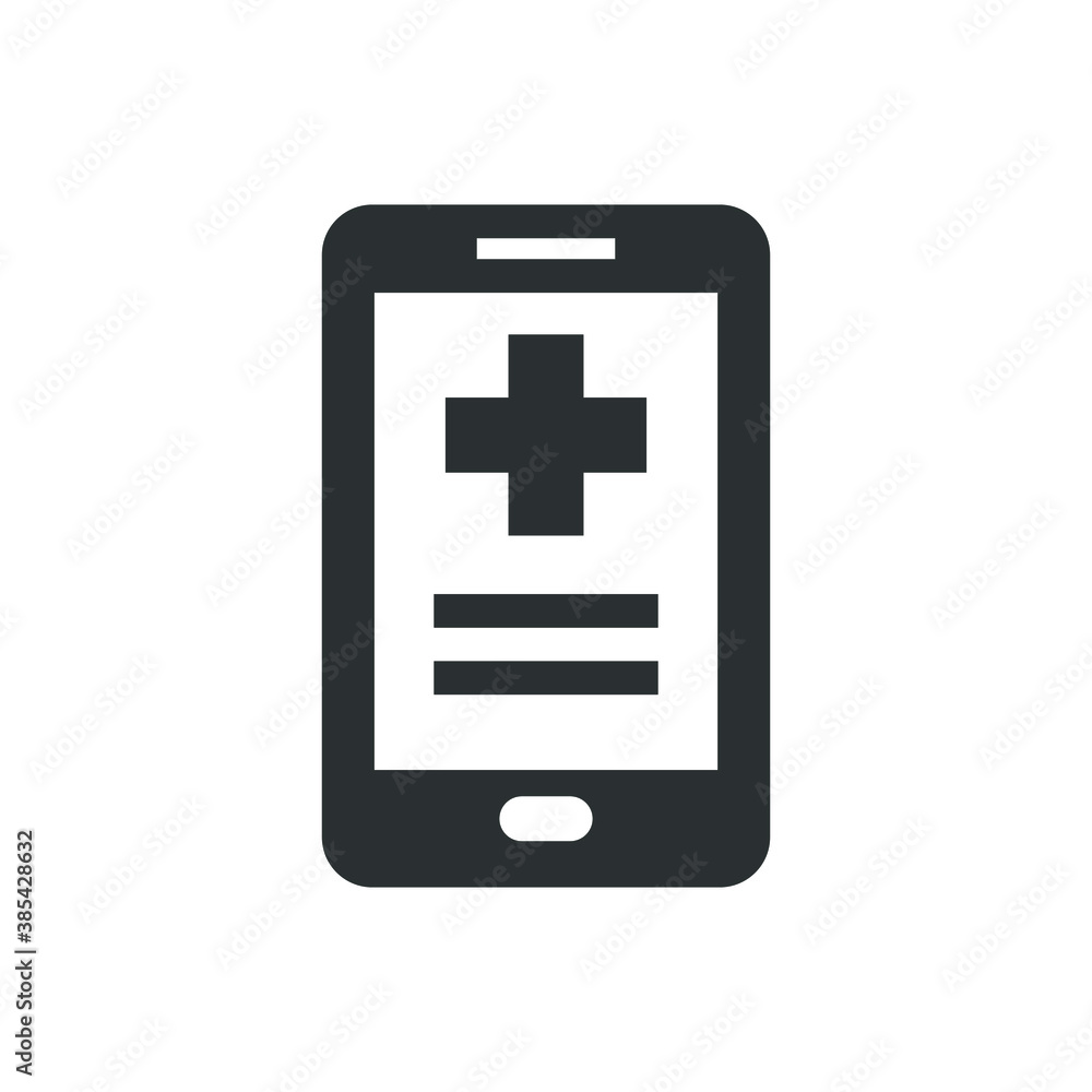 Medical mobile application icon Medical mobile application icon