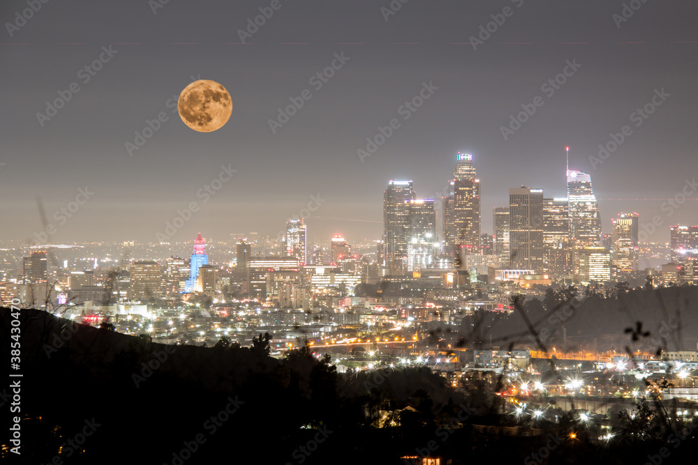Obraz premium Los Angeles Skyline in the Evening