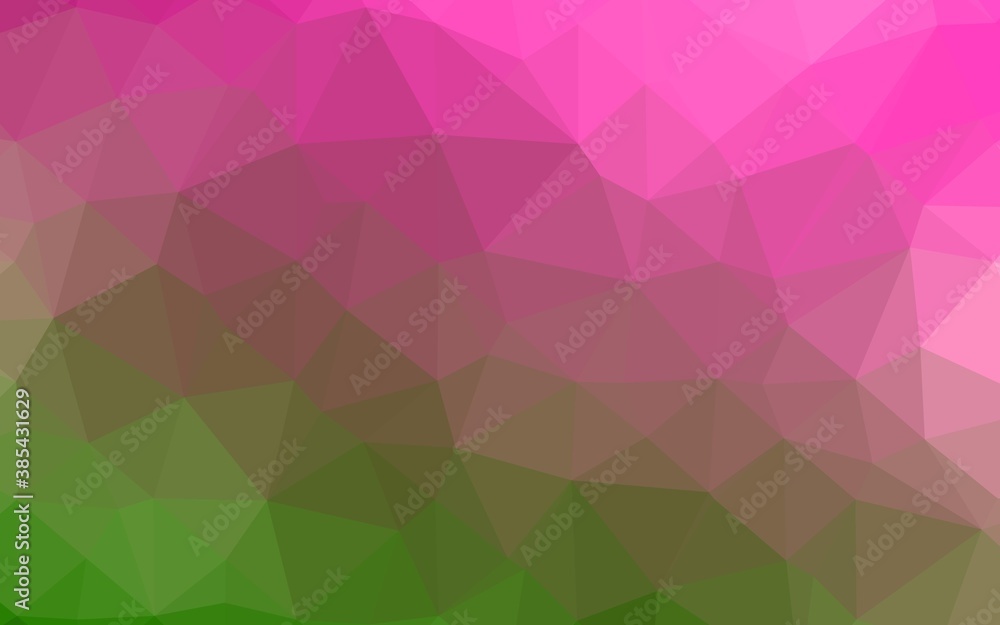 Light Pink, Green vector abstract polygonal texture. Light Pink, Green vector abstract polygonal texture.