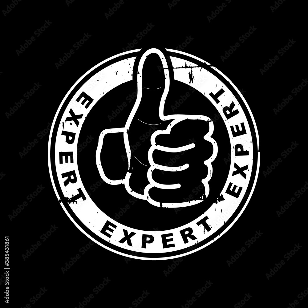 Expert advice rubber vector stamp Expert advice rubber vector stamp