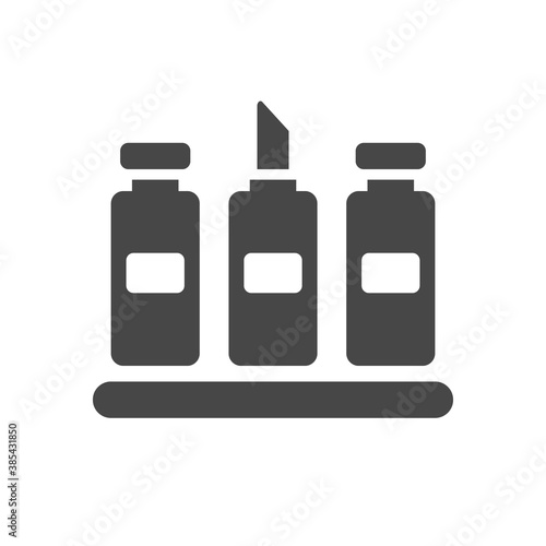 condiments icon vector on white background,