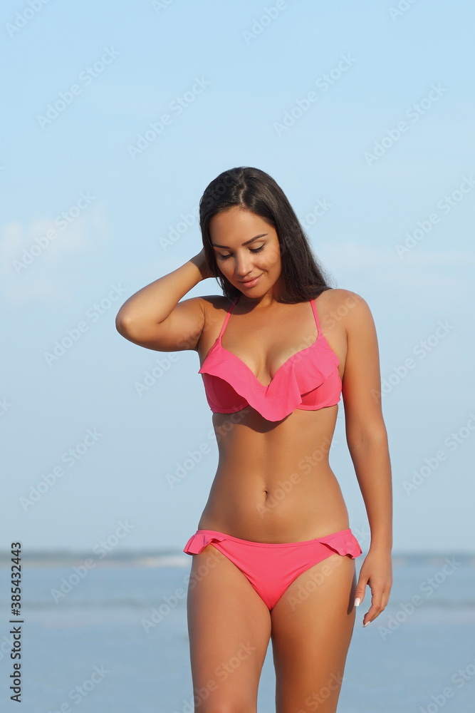girl in bikini on the beach