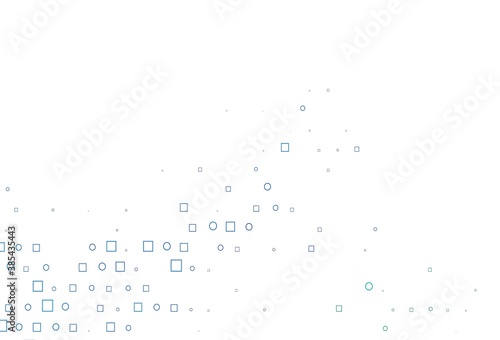 Light Blue, Green vector backdrop with dots, spots, cubes.