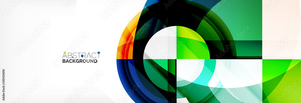 Round shapes, triangles and circles. Modern abstract background Round shapes, triangles and circles. Modern abstract background