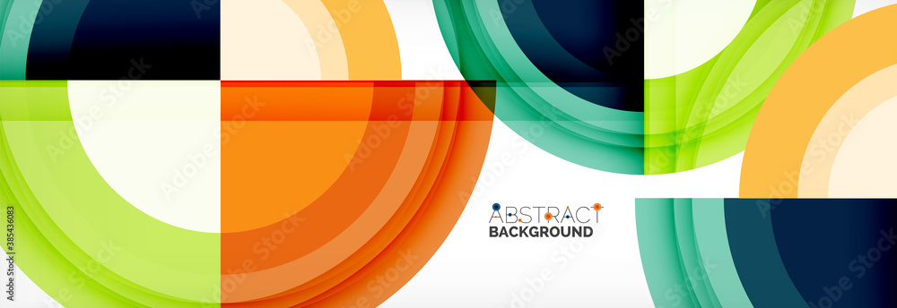 Round shapes, triangles and circles. Modern abstract background Round shapes, triangles and circles. Modern abstract background