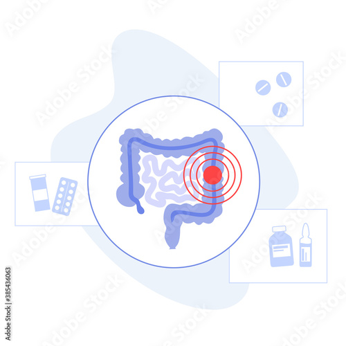 intestine logo concept