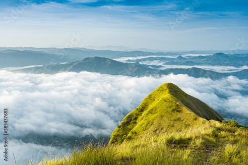Obraz na plátně Plano general del hermoso paisaje del cerro Eramon ubicado en El Salvador