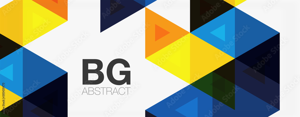 Mosaic triangle pattern abstract background for cover, banner, flyer and poster and other template Mosaic triangle pattern abstract background for cover, banner, flyer and poster and other template
