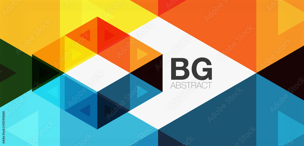 Mosaic triangle pattern abstract background for cover, banner, flyer and poster and other template Mosaic triangle pattern abstract background for cover, banner, flyer and poster and other template