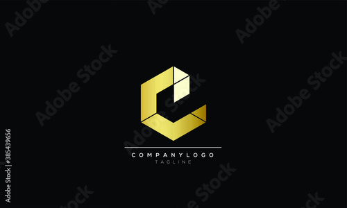 CI Abstract initial monogram letter alphabet logo design