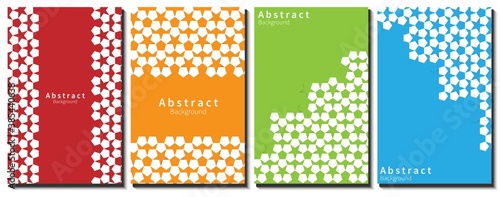 Photography Set of  Pentagon Geometric Background