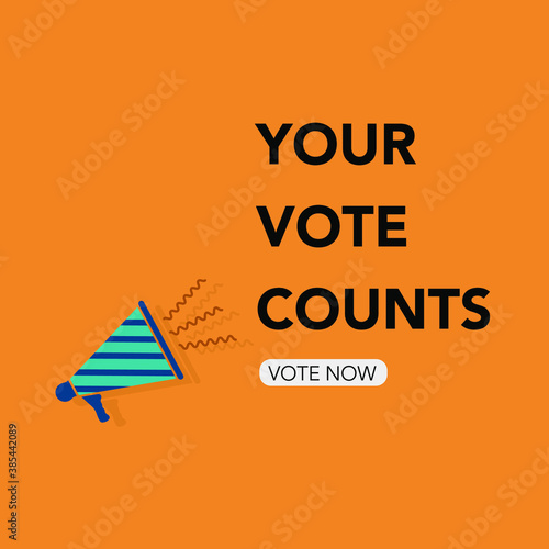 Voting Icon Design.Voting Concept.Remember to vote.