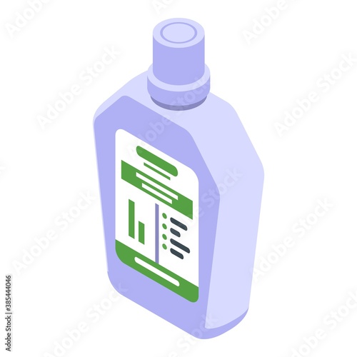 Dental mouthwash icon. Isometric of dental mouthwash vector icon for web design isolated on white background