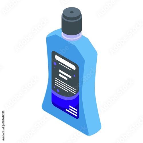 Morning mouthwash icon. Isometric of morning mouthwash vector icon for web design isolated on white background