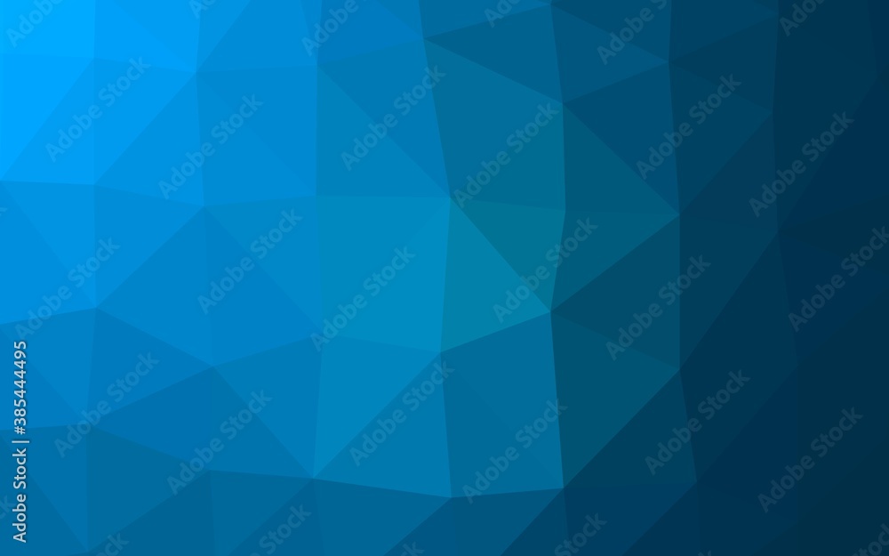Light BLUE vector abstract polygonal cover. Light BLUE vector abstract polygonal cover.