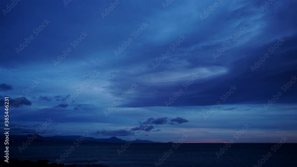 Seaside spanish landscape at early morning. Hilly rocky seashore coastline on horizon. Mediterranean Sea. Seaside spanish landscape at early morning. Hilly rocky seashore coastline on horizon. Mediterranean Sea.