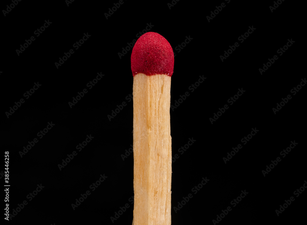 matchstick in half isolated vertically on black background matchstick in half isolated vertically on black background